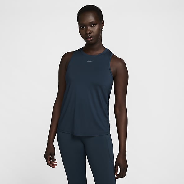 Womens Blue Trail Running Tank Tops Sleeveless Shirts. Nike